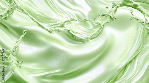 Wallpaper Mural green water splash Torontodigital.ca