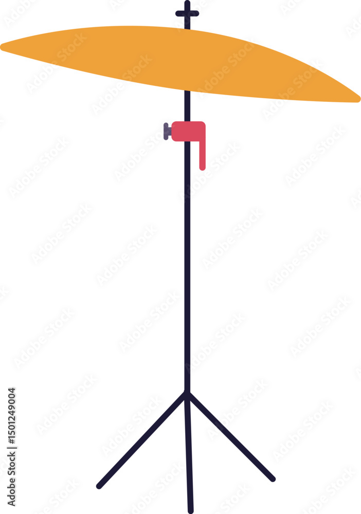 Obraz premium Cymbals on Stand Illustration