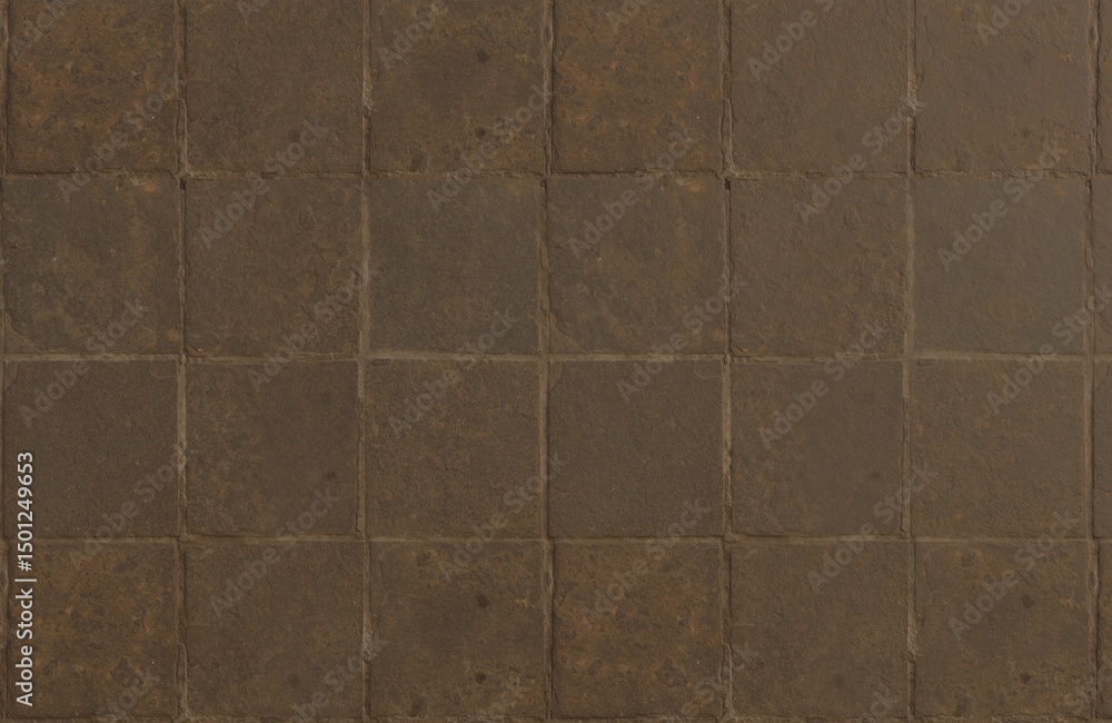 Fototapeta premium Textured Urban Ground – 6K Concrete Paver Pattern
