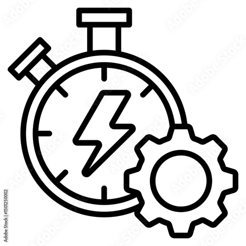 Efficiency line icon