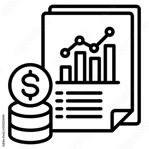 Statistics line icon