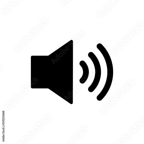 Wallpaper Mural Speaker icon symbol for apps and websites. volume sign and symbol. loudspeaker icon. sound symbol Torontodigital.ca