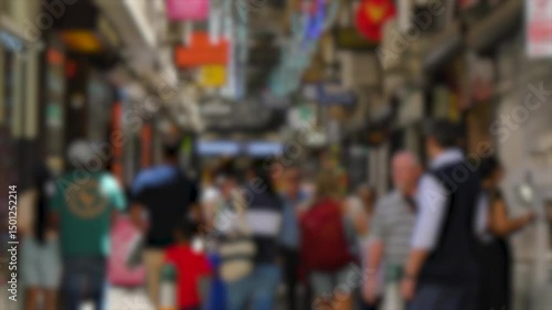 Wallpaper Mural People in busy street Torontodigital.ca