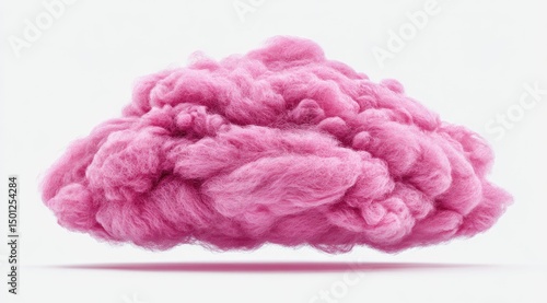 Pink fluffy cloud-like shape