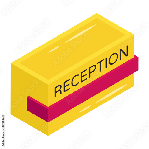 Premium download icon of reception desk