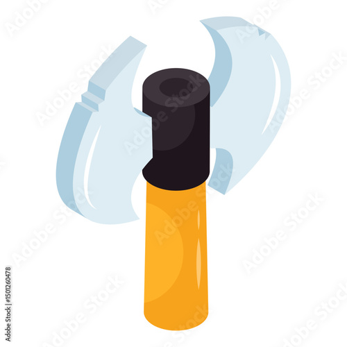 An icon design of tomahawk 