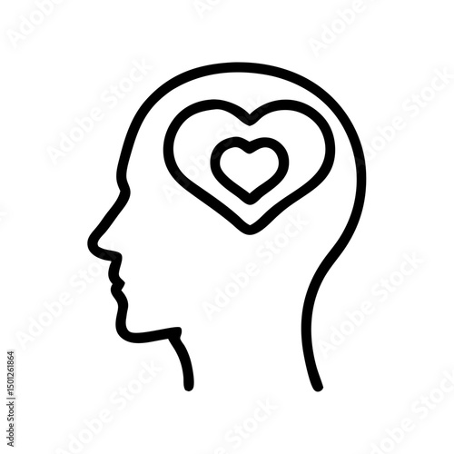 A feeling of deep sadness grief and mournful thoughts from within a on transparent background