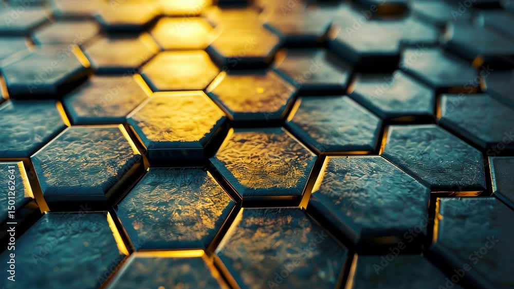 A close-up of a geometric pattern created by interlocking puzzle pieces on a metallic surface, highlighted by light reflections. This could be used for modern art or creative design themes. A close-up of a geometric pattern created by interlocking puzzle pieces on a metallic surface, highlighted by light reflections. This could be used for modern art or creative design themes.
