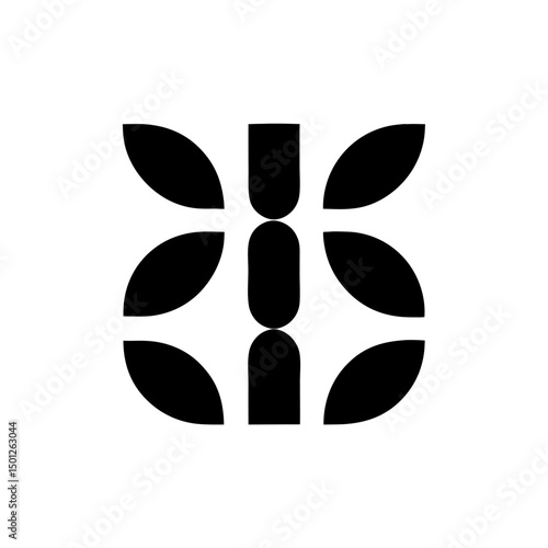 An isolated black void absorbing light offering darkness in a minimalistic on transparent background