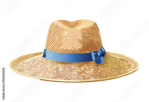 charming straw hat with knot detail