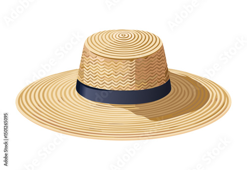 unique woven straw hat design
