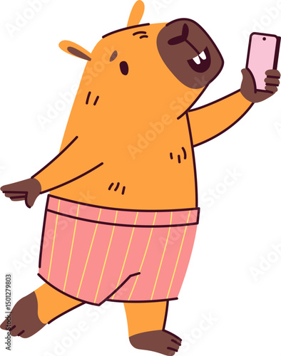 Capybara Taking a Selfie