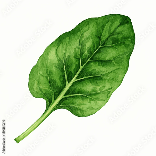 Leaf & Liquid: Spinach Serenity spinach isolated watercolor vector illustration svg