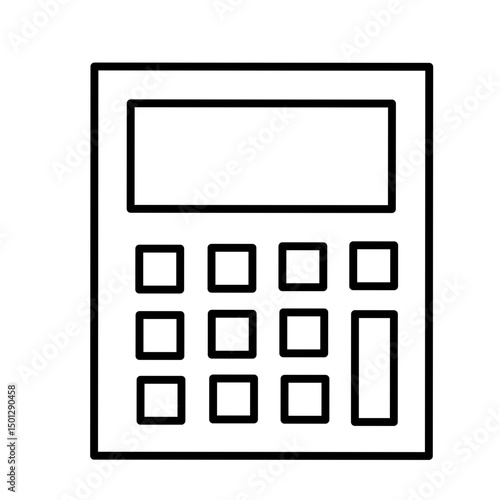 Calculator Line Vector 