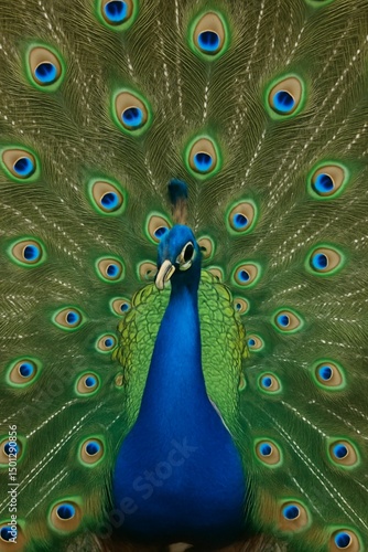 Tropical Elegance: Peacock in Focus