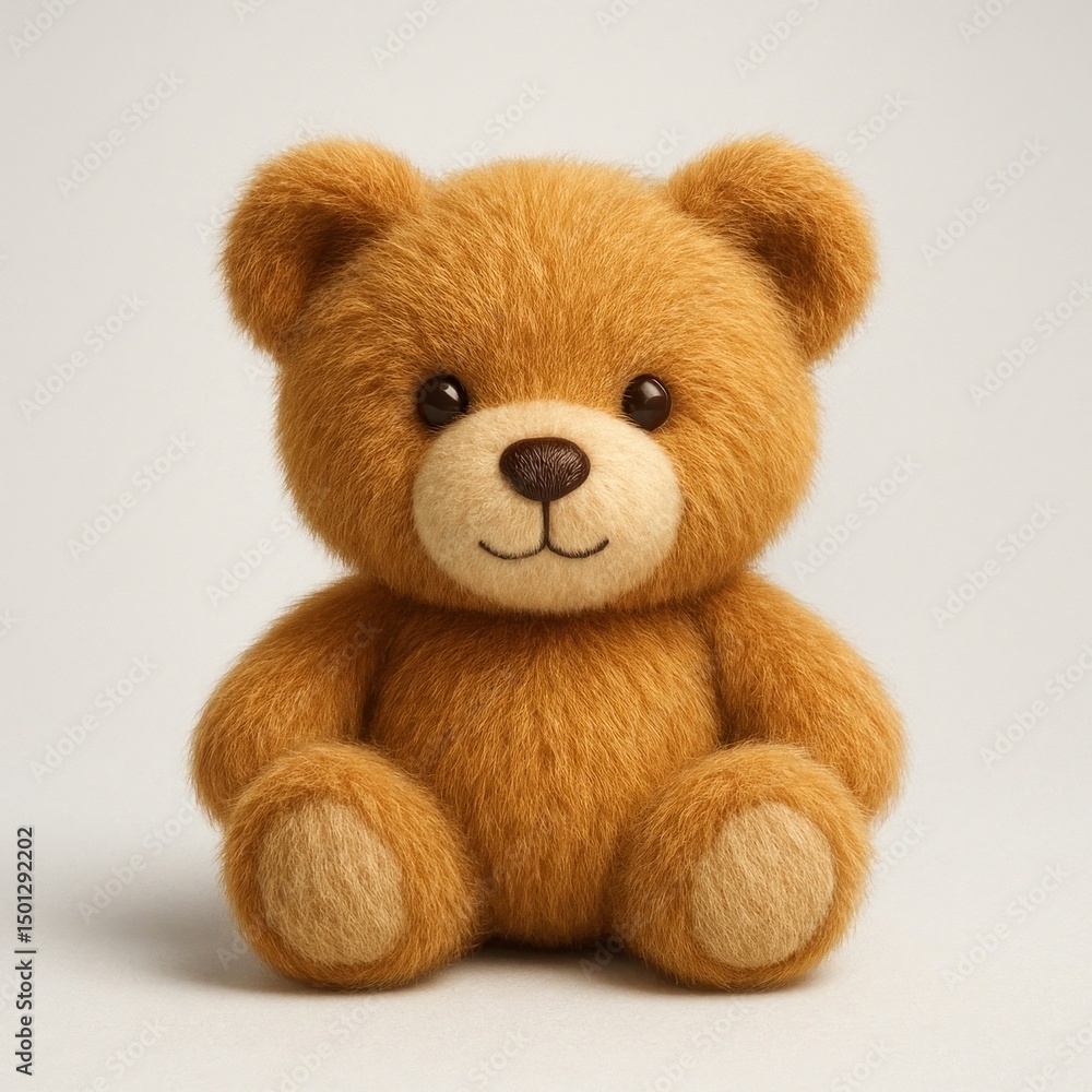Cute plush teddy bear illustration. Cute plush teddy bear illustration.