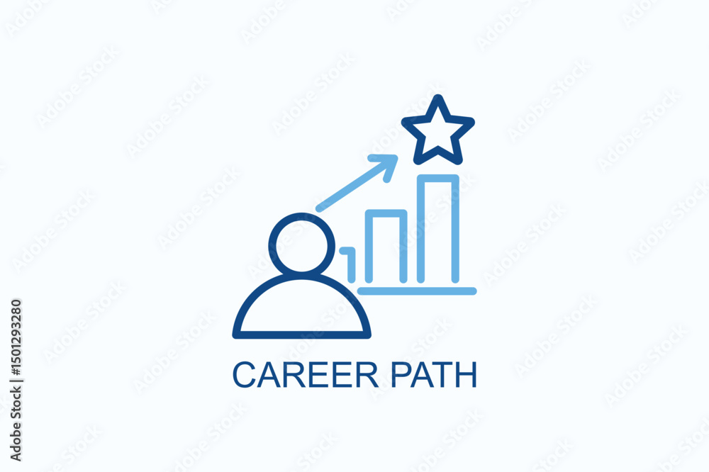 Career Path Icon Or Logo Isolated Vector Illustration Career Path Icon Or Logo Isolated Vector Illustration