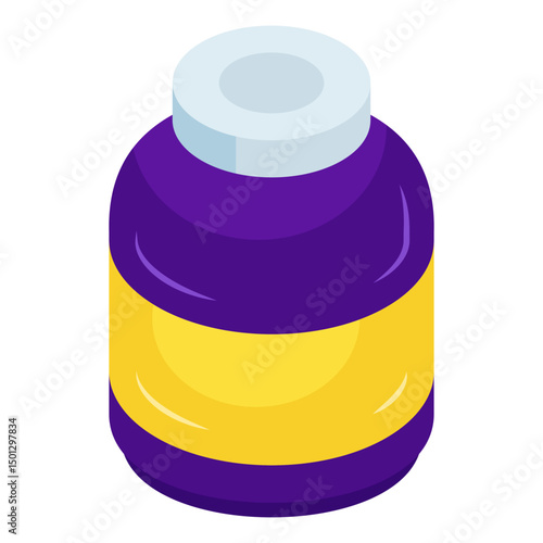 A unique design icon of drugs bottle