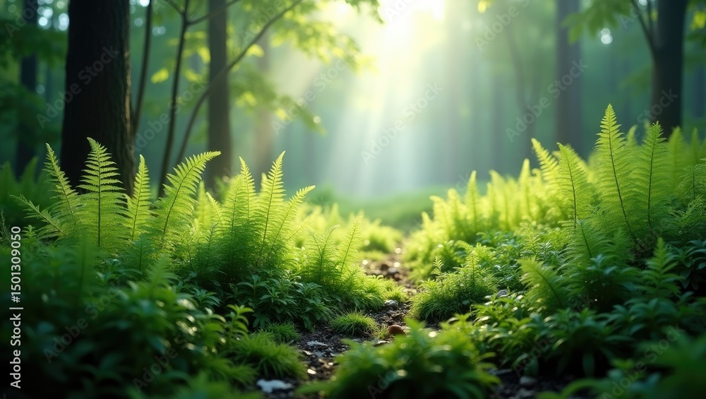 Obraz premium morning in the forest