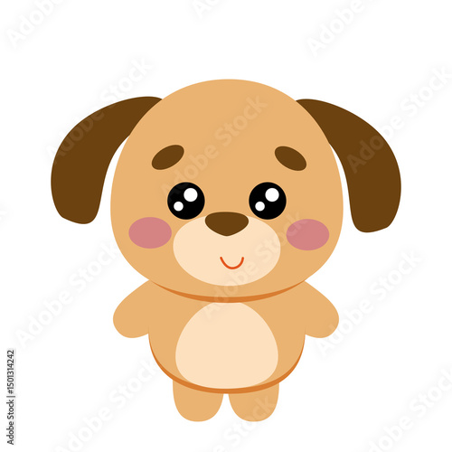 Cute Cartoon Dog Character
