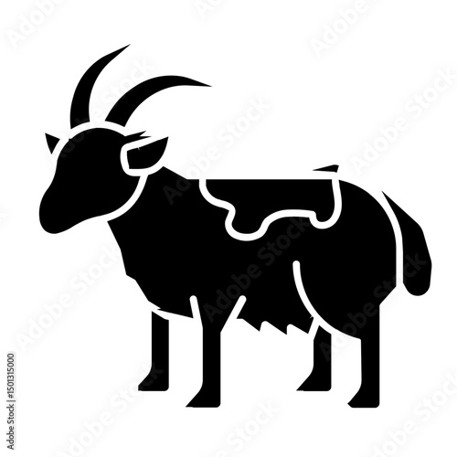 Goat icon for animal sacrifice in Eid al-Adha
