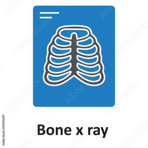Bone x ray :Vector Icon which can easily modify or edit