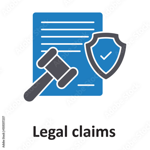 Legal claims :Vector Icon which can easily modify or edit
