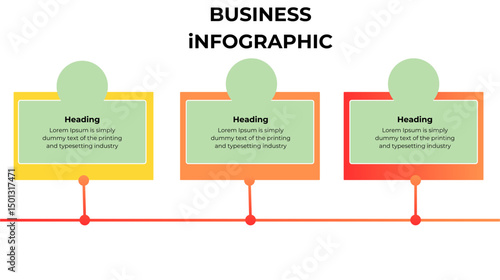 Business infographic key strategies corporate environment visual data representation informative design