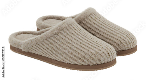 Cozy pair of knit slippers