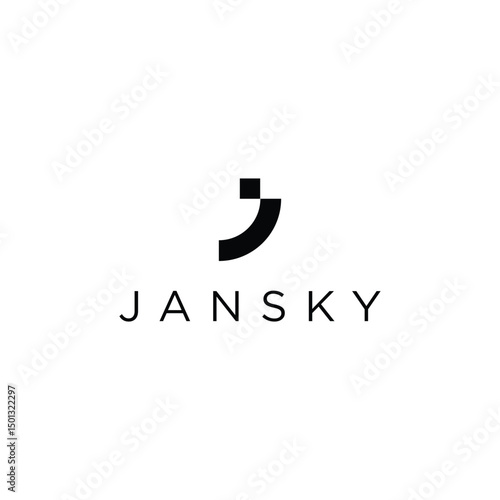 letter J logo icon vector