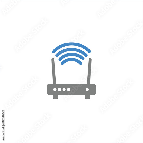 wifi,router,connect high resolution vector network symbol for smart home tech internet services online campaign visuals and social graphics seamless connectivity themes