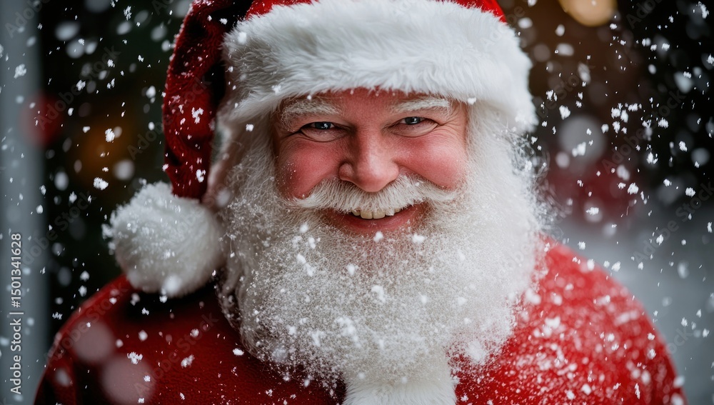 Jolly Santa Claus in Winter Wonderland Jolly Santa Claus in Winter Wonderland