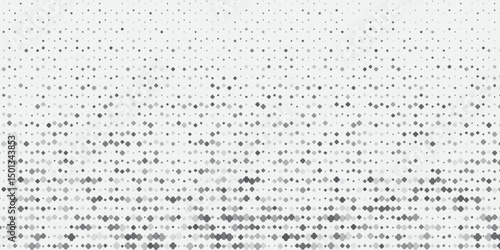 Triangles Halftone Pattern Vector Abstract Geometric Technology Background. Triangular Half Tone Texture. Minimal Style Dynamic Tech Wallpaper