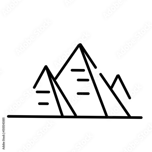 Landmark Line vector