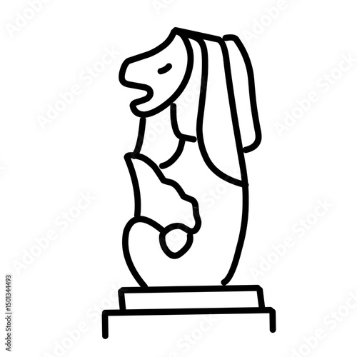 Landmark Line vector