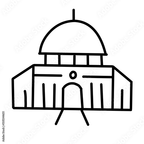 Landmark Line vector