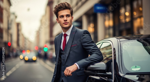 Wallpaper Mural Urban Businessman in a Refined Suit Torontodigital.ca