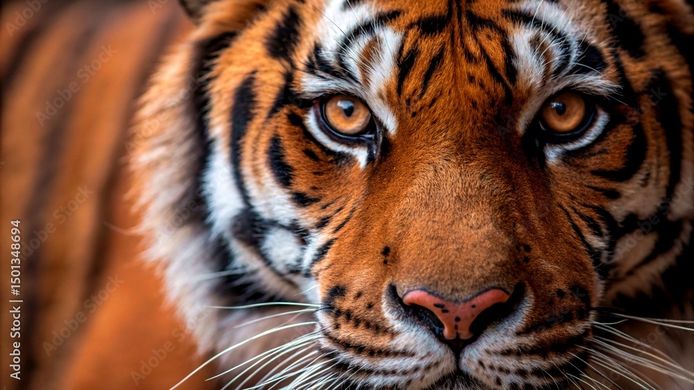 Obraz premium Eyes of the wild soul locked in fearless focus