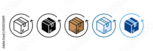 Back In Demand Icon Set Multiple Style Collection