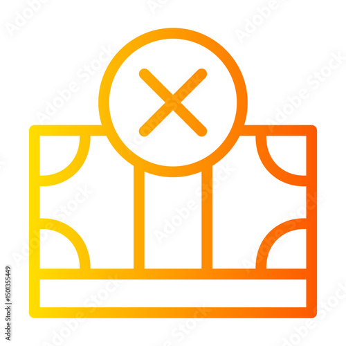 no corruption gradient icon