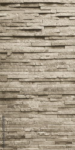 Slate stone texture. Decorative stone wall. Vector illustration