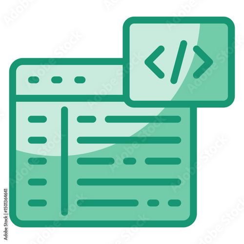 Code Snippet Icon Element For Design