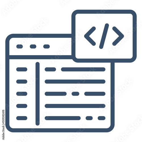 Code Snippet Icon Element For Design