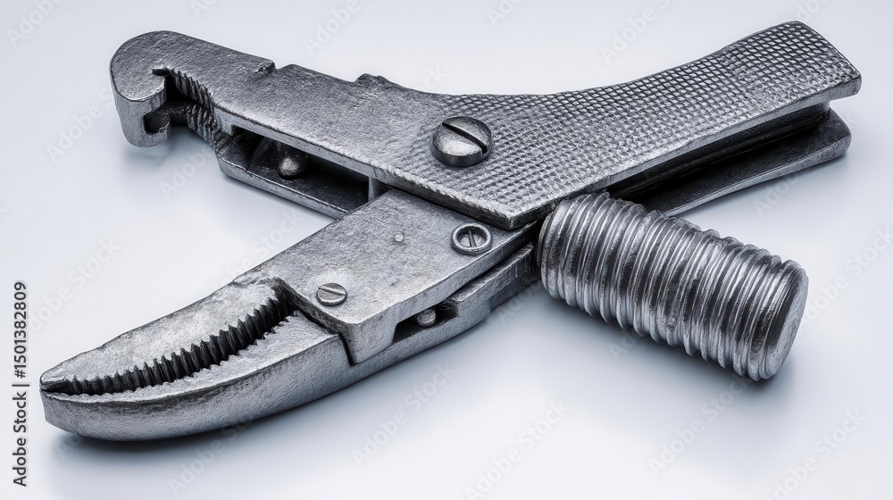 Obraz premium Metal adjustable wrench detail