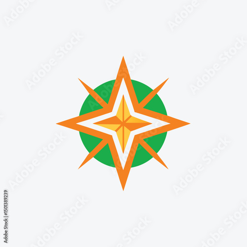 Holy Star Emblem Vector Art Silhouette Design