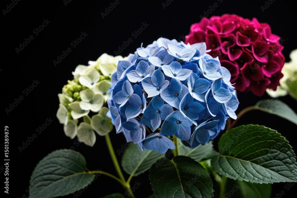 Obraz premium A bouquet of fresh flowers in a decorative vase, ideal for interior design or floral arrangement inspiration