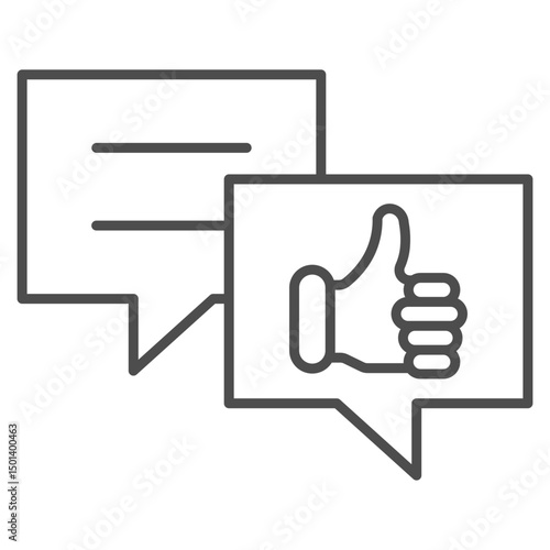 Feedback  Outline Icon Element For Design