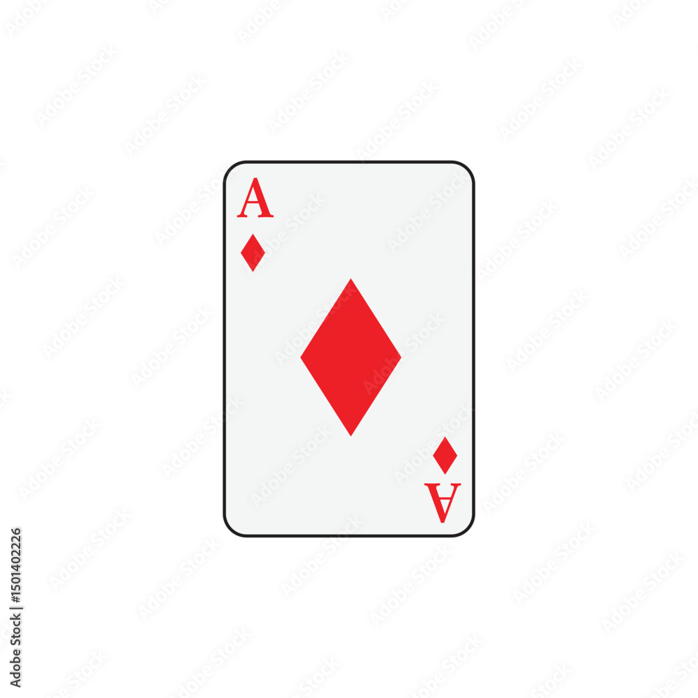 Obraz premium Playing card poker icon vector logo template illustration
