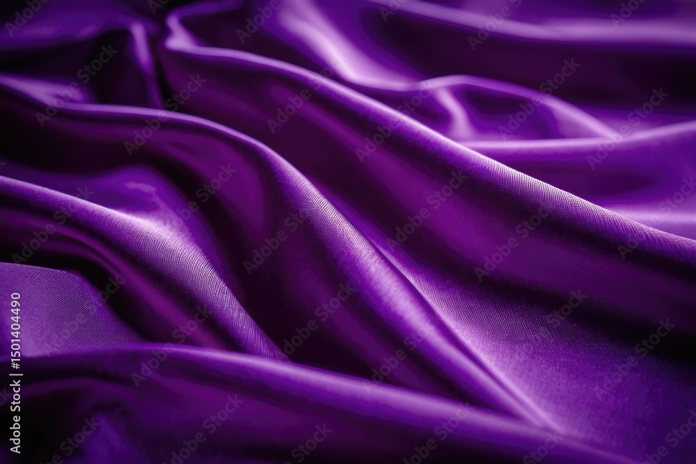 A close-up shot of a rich purple fabric with intricate patterns and texture A close-up shot of a rich purple fabric with intricate patterns and texture
