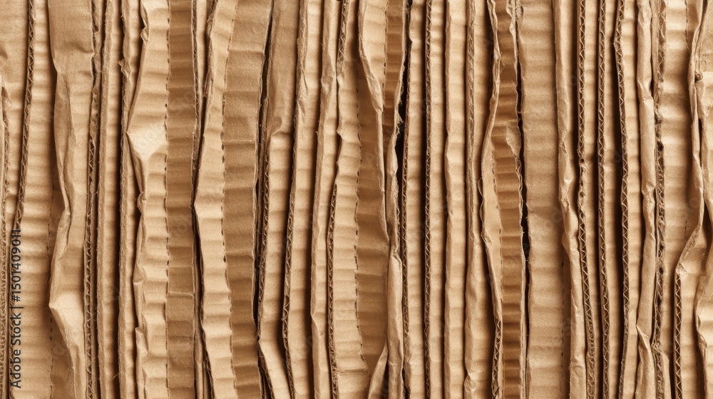 Naklejka premium Detailed Surface Texture of Natural Wood with Vertical Stripes and Layers in Warm Brown Color